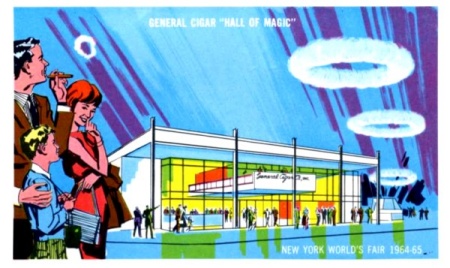 General Cigar Pavilion souvenir postcard folder panel