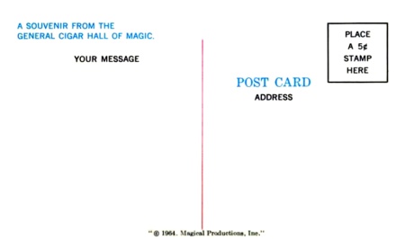 General Cigar Pavilion souvenir postcard folder panel