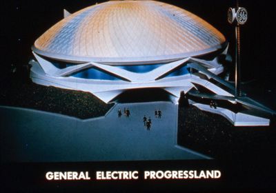 Architectural model of the General Electric Pavilion