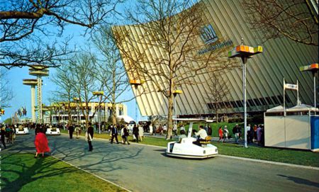 General Motors Pavilion postcard