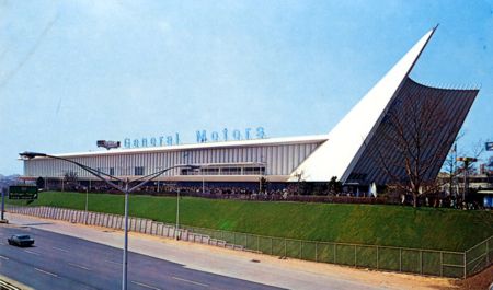 General Motors Pavilion postcard