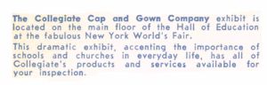 Reverse of Collegiate Cap and Gown Company postcard No. 80874-B