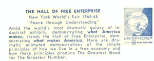 Reverse of Hall of Free Enterprise postcard No. 80899-B