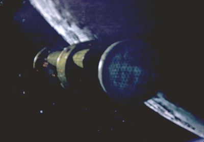A scene from "Rendezvous in Space"