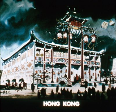 Architect's rendering of the Hong Kong Pavilion