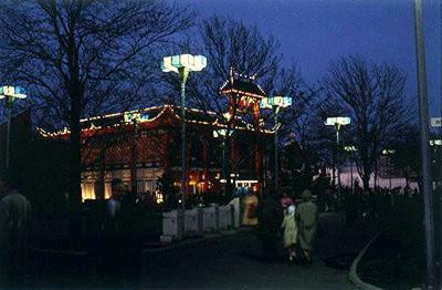 Hong Kong Pavilion at dusk