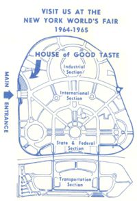 Reverse of House of Good Taste postcard