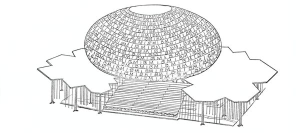 IBM Pavilion line drawing