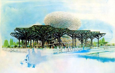 IBM Pavilion official postcard No. 80197-B