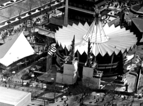 Outstanding Aerial View of the Pavilion of Indonesia