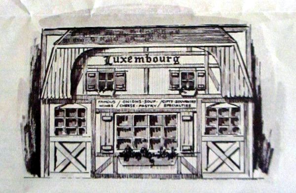 Artist's rendering of the Luxembourg Pavilion in the International Plaza