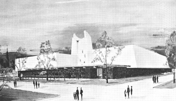 Architectural rendering of the Irish Pavilion