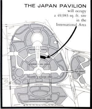 Japan Pavilion map motif