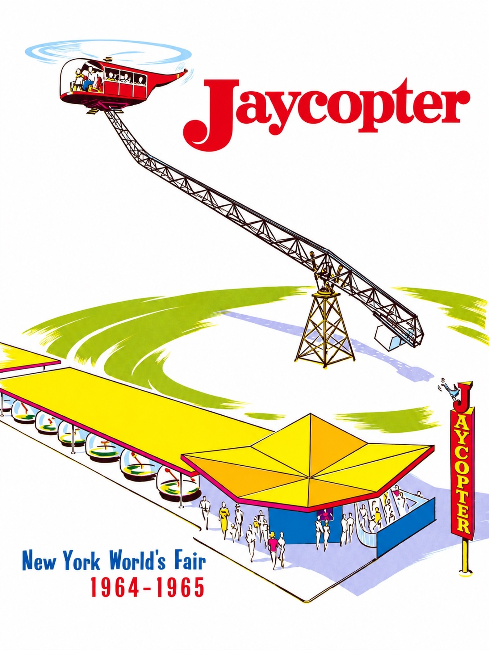 Jaycopter Ride — helicopter flight simulator on a tower boom