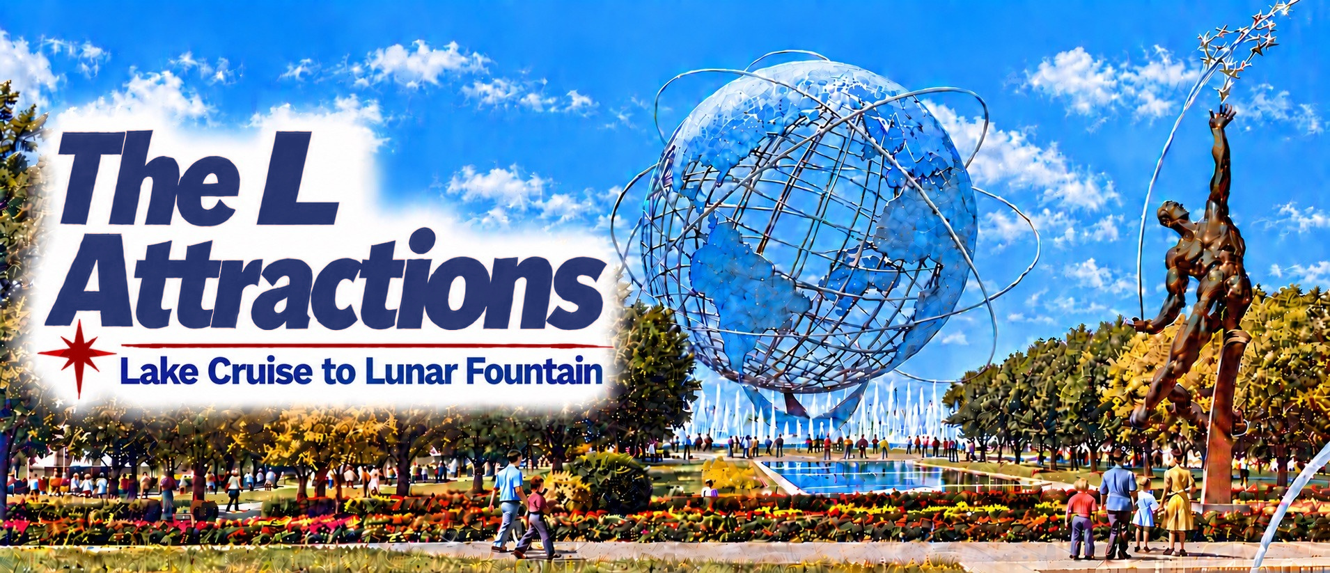 L — The L Attractions — Lake Cruise to Lunar Fountain — Attractions from A to Z at the 1964/1965 New York World’s Fair