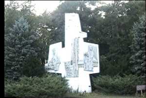 Vatican Pavilion bas relief sculpture in Kennebunk, Maine