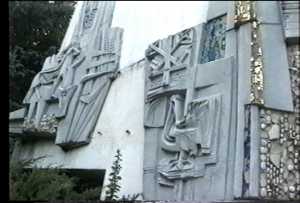 Plaque for Vatican Pavilion sculpture in Kennebunk