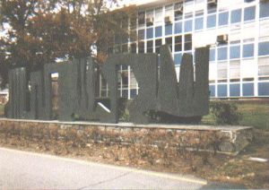 United States Pavilion sculpture at Fairleigh Dickinson
