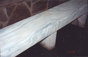 Marble bench from the Vatican Pavilion