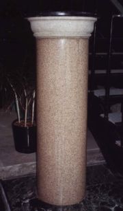 Marble pedestal from the Vatican Pavilion