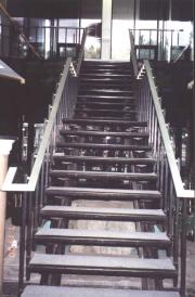 Staircase railings from Seven-Up and Equitable pavilions