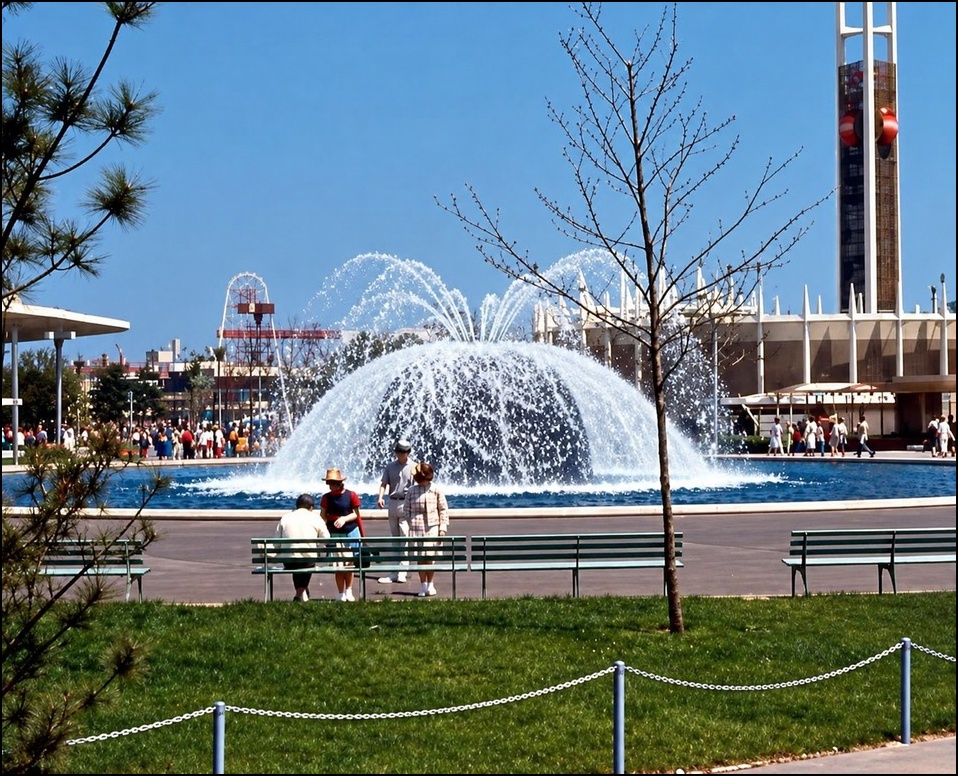 Lunar Fountain — parabolic jets from elliptical dome