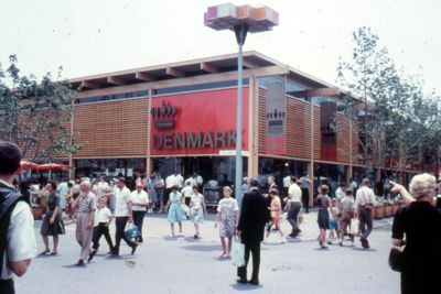 Copenhagen's famous Tivoli Gardens feature Denmark Pavilion
