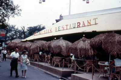 Restaurant features "village" at Polynesian Pavilion
