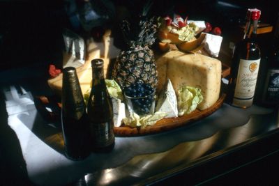 Attractive display of Danish food and drink - Denmark Pavilion