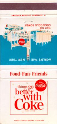Coca-Cola matchbook