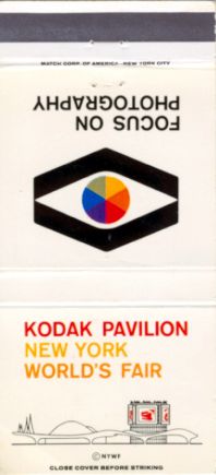 Eastman Kodak matchbook