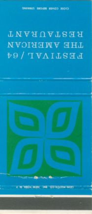 Festival of Gas '64 matchbook