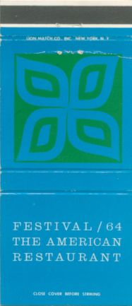 Festival of Gas '64 matchbook