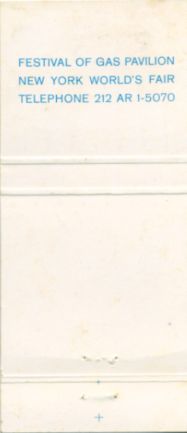 Festival of Gas '64 matchbook