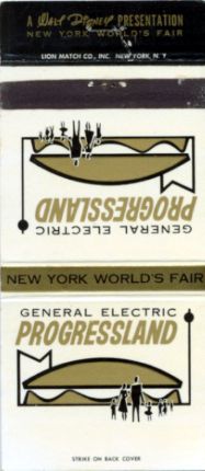 General Electric matchbook