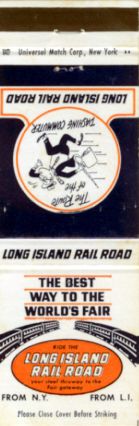 Long Island Rail Road matchbook