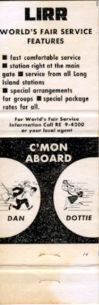 Long Island Rail Road matchbook