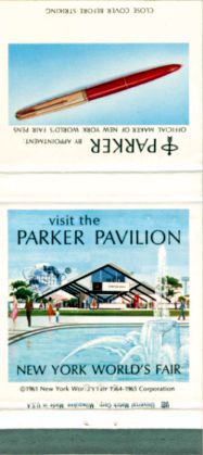 Parker Pen matchbook