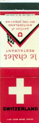 Switzerland matchbook