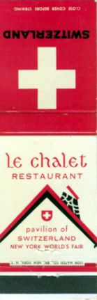 Switzerland matchbook