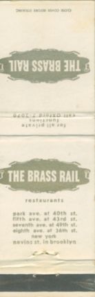 Brass Rail Restaurants matchbook