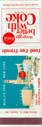 Coca-Cola matchbook