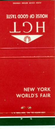 House of Good Taste matchbook