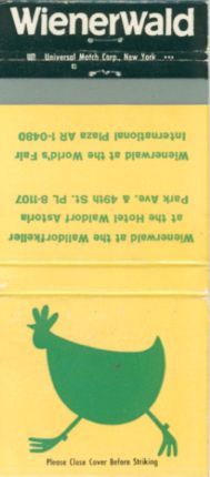 International Plaza (Wienerwald) matchbook