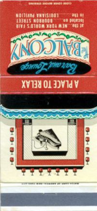 Louisiana matchbook