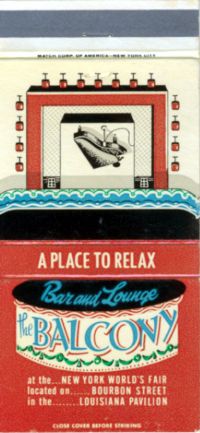 Louisiana matchbook