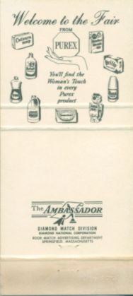 Better Living Center (Purex) matchbook