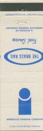 Brass Rail Restaurants matchbook