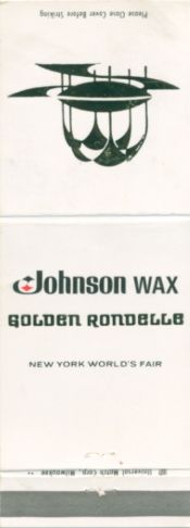 Johnson Wax matchbook