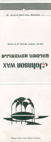 Johnson Wax matchbook